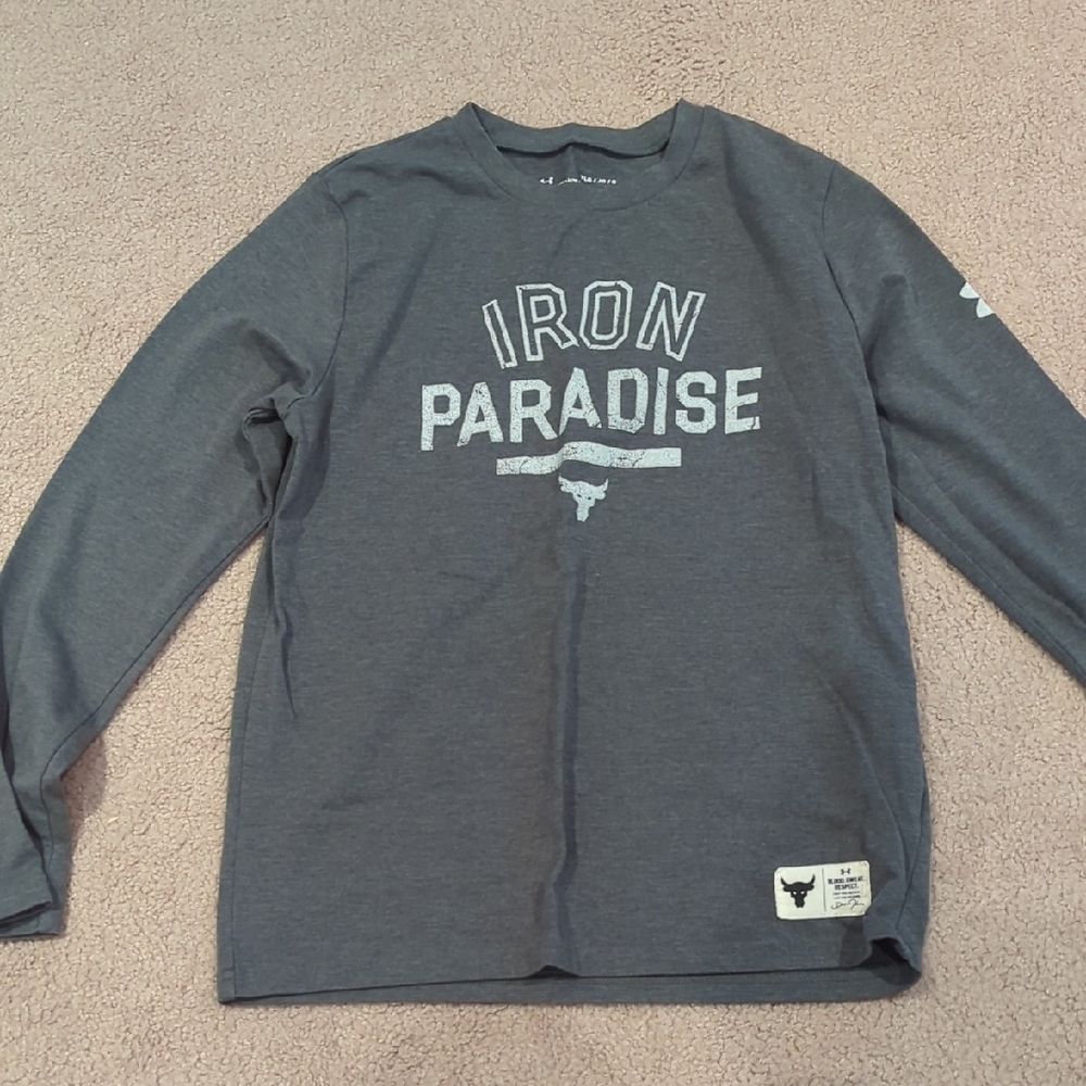 Under Armour Gray Long Sleeve Tee - Iron Paradise